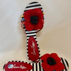 Ramon Tenza Sandal Slip On Beautiful Unique Style Perfect for Summer